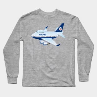 Cartoon airplane Long Sleeve T-Shirt